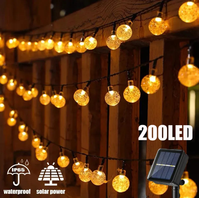 Luzes de Corda Cristal Solar